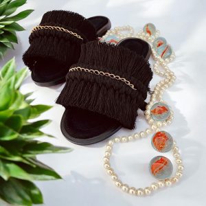 صندل زنانه مکرومه مدل نگارا